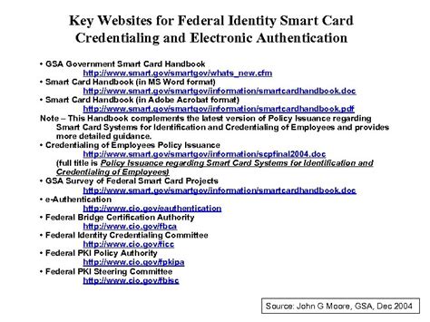 federal smart card|Federal credentialing services .